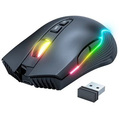 Onikuma-Wireless-Gaming-Mouse-CW905-Black---3600DPI---7Key---RGB
