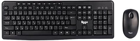 کیبرد وموس بیسیم liggo KW807