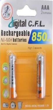 باطری نیم قلم شارژی کارتی CFL 850