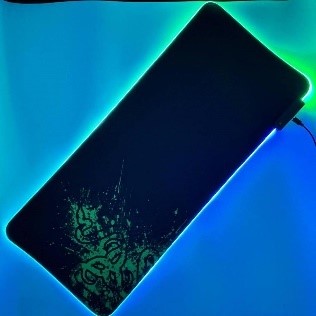 پد موس اپتیکالگیمی سایز در 30 سنگین طرح ریزر RGB